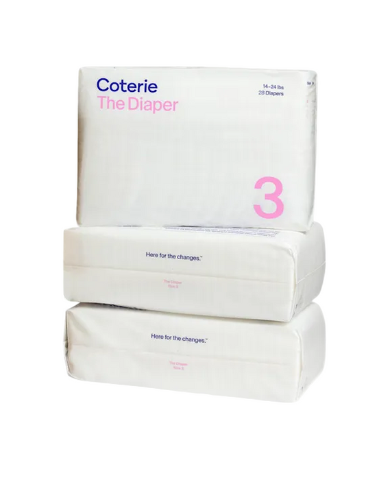 Coterie Size 3 Diapers, 168ct