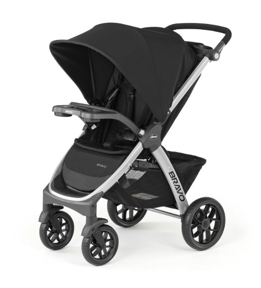 Chicco Bravo Quick-Fold Stroller, 2026, Black
