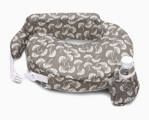 Shop My Brest Friend Nursing Pillow, Flowing Fans (Gray/White) at GoodBuy Gear