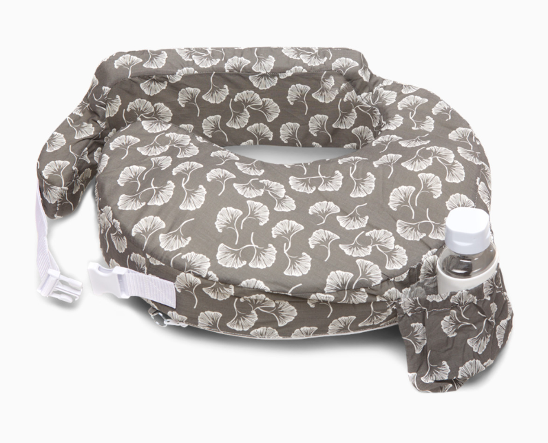 Shop My Brest Friend Nursing Pillow, Flowing Fans (Gray/White) at GoodBuy Gear