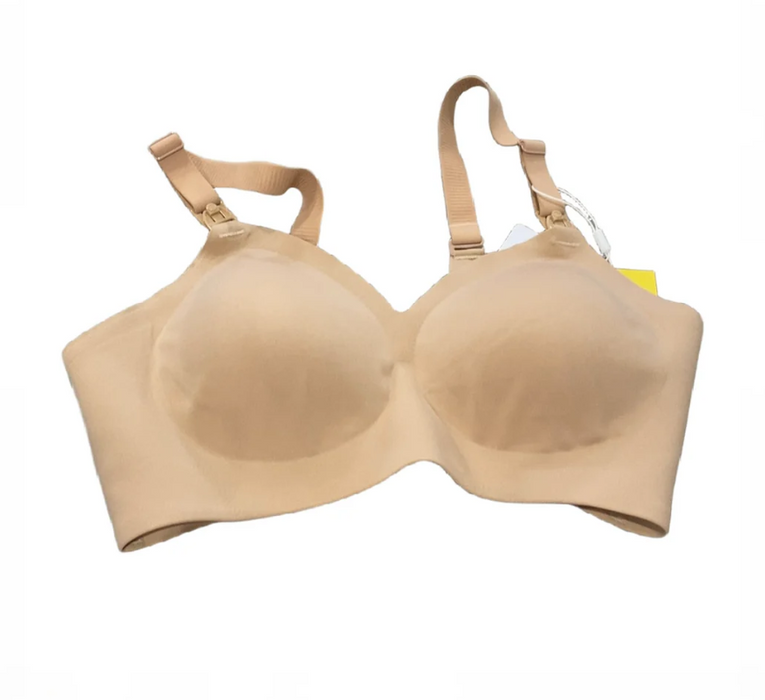 Momcozy SMOOTH- Ultra Soft Omni Maternity Nursing Bra, Maple Sugar, Medium