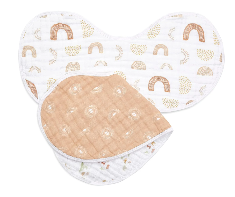 Shop Aden + Anais Boutique Silky Soft Burpy Bibs 2 Pack, Keep Rising at GoodBuy Gear