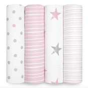 Shop Aden + Anais Cotton Muslin Swaddles Pack of 4, Doll at GoodBuy Gear