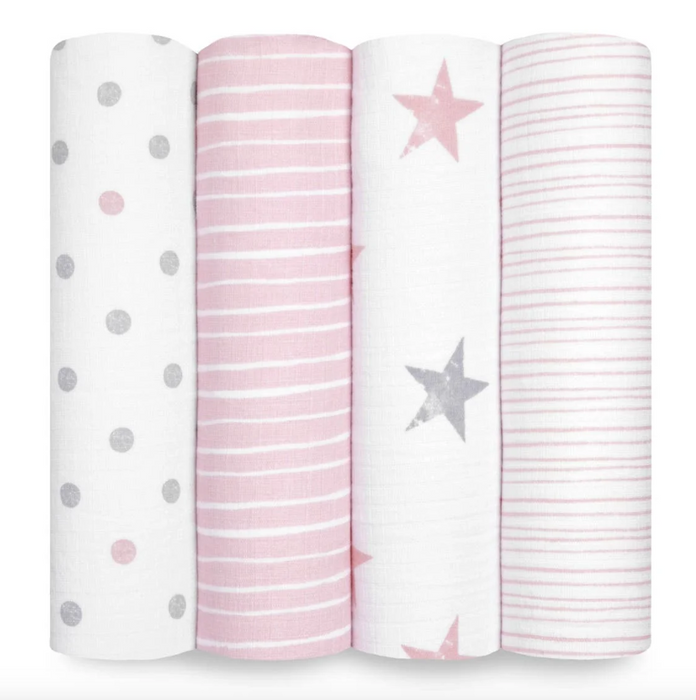 Shop Aden + Anais Cotton Muslin Swaddles Pack of 4, Doll at GoodBuy Gear