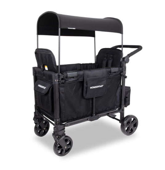 Wonderfold W2 Elite Pro Stroller Wagon, 2026, Jet Black