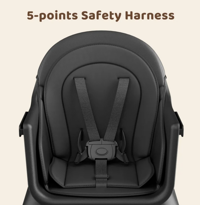 AILEEKISS 8 in 1 Baby High Chair, Black
