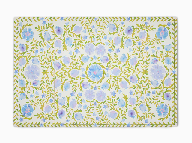 House of Noa Tumbling Mat, 4x6, Suzette Bluebell
