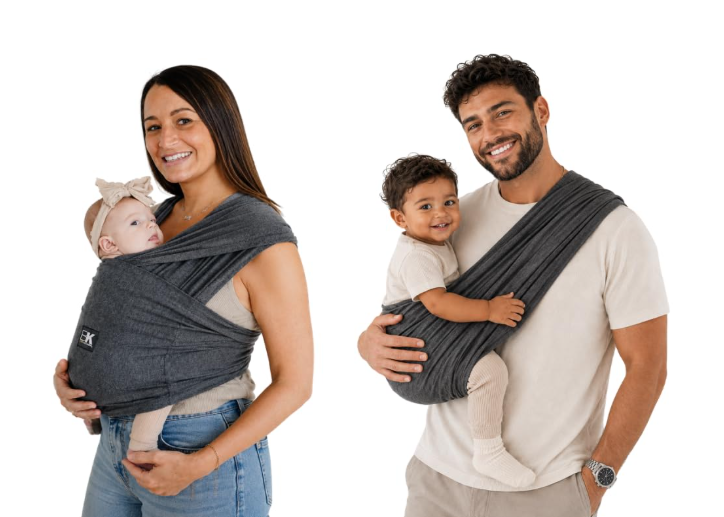 Baby K'tan Baby Carrier, Active, Heather Black, X-Small