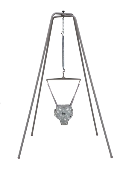 Jolly Jumper Baby Jumper Elite With Super Stand, Gray Safari