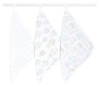 Shop Aden + Anais Cotton Muslin Wash Cloths (Set Of 3), Above the Clouds at GoodBuy Gear