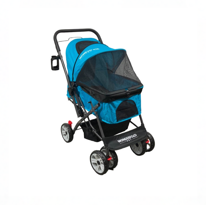 Wonderfold P1 Pet Stroller, Aqua Blue