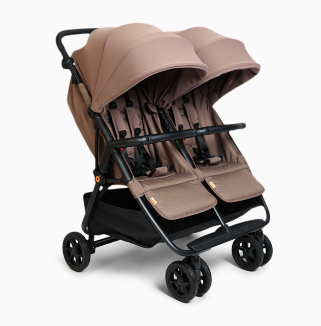 Zoe Twin V3 Double Stroller, 2026, Mocha