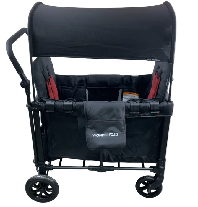 Wonderfold W2 Original Multifunctional Double Stroller Wagon, 2023, Special Edition (Red Stiching)