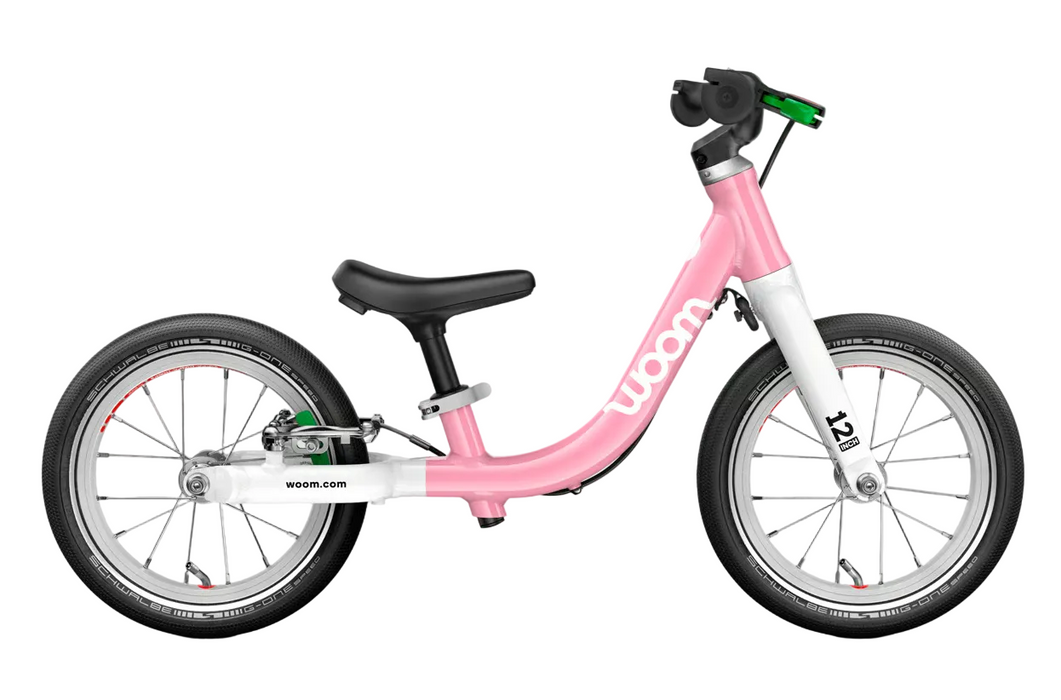 Woom GO 1 Balance Bike, Powder Pink