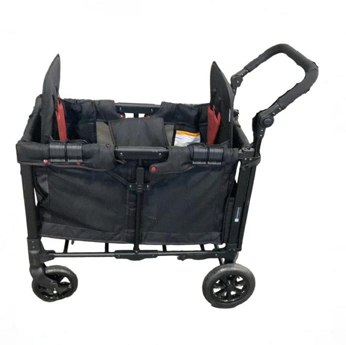 Wonderfold W2 Original Multifunctional Double Stroller Wagon, 2023, Special Edition (Red Stiching)