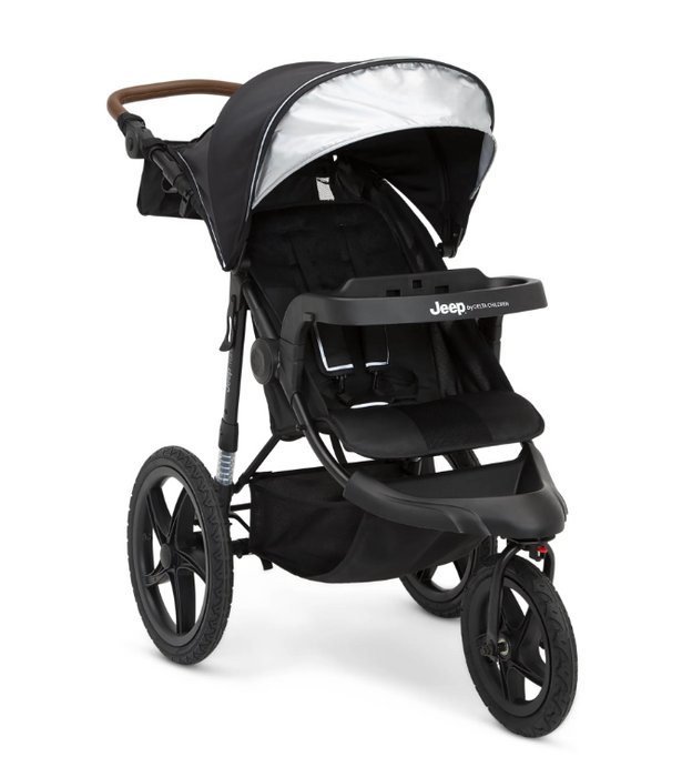 Delta Children Jeep TurboGlyde Jogging Stroller, 2026, Black