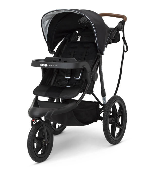Delta Children Jeep TurboGlyde Jogging Stroller, 2026, Black