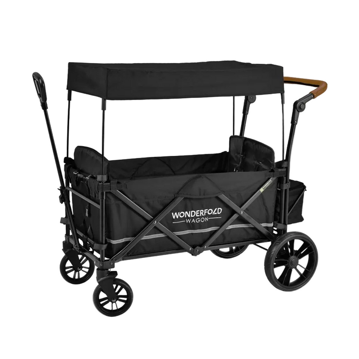 Wonderfold X2 Push + Pull Double Stroller Wagon, Black, unknown