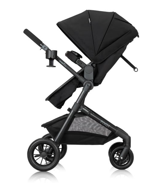Evenflo Pivot Modular Travel System, 2025, Oxford Black