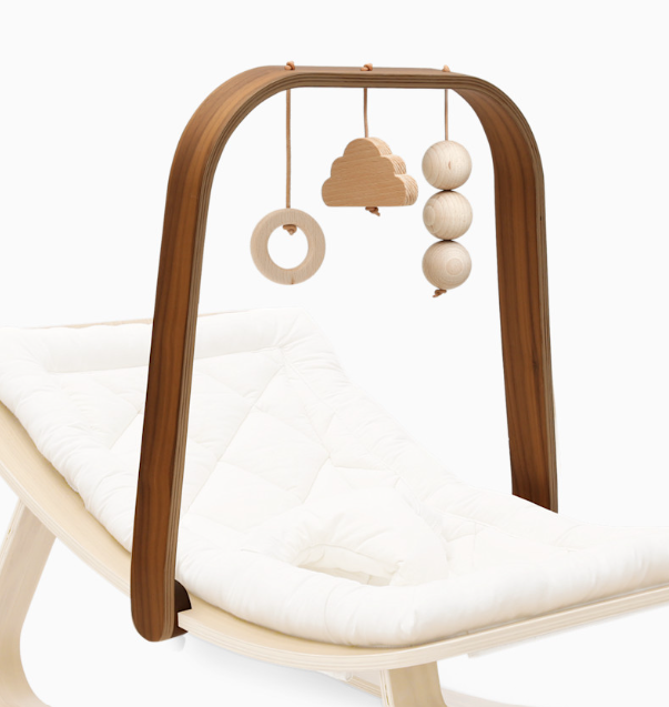 Charlie Crane LEVO Baby Rocker Arch, Walnut