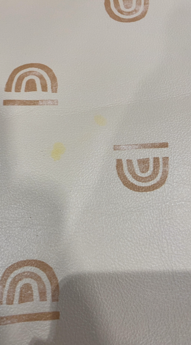 Toki Kids Vegan Leather Mat Standard, Rainbow Cream