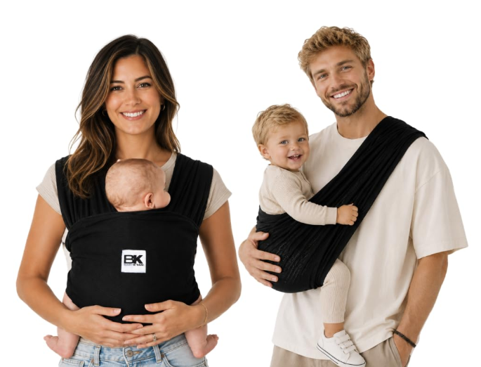 Baby K'tan Baby Carrier, Black, Breeze, Small