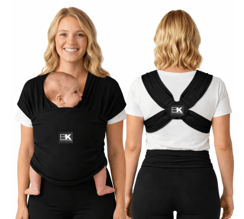 Baby K'tan Baby Carrier, Black, Medium, Original