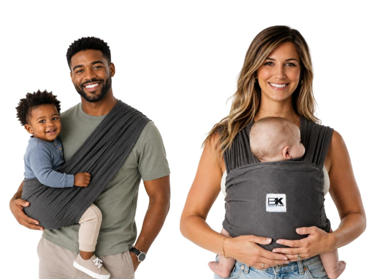 Baby K'tan Baby Carrier, Breeze, Charcoal, X-Large