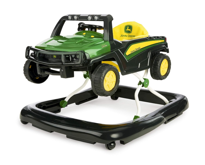 Bright Starts Ways To Play 4-In-1 Baby Activity Walker, Green, John Deere Gator
