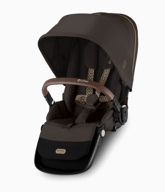 Cybex Gazelle S Seat Unit, Chocolate Brown, Brown Bumper Bar