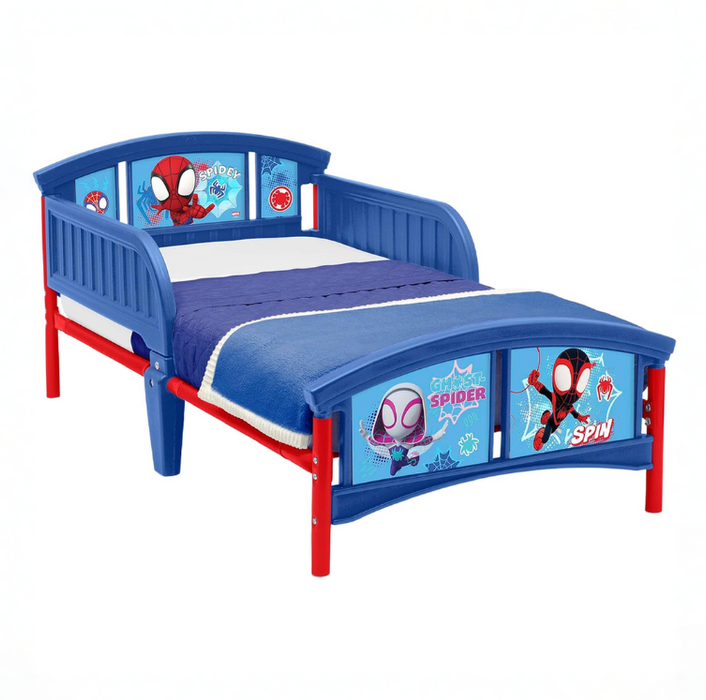 Delta Children Spidey and His Amazing Friends Plastic Toddler Bed, Blue