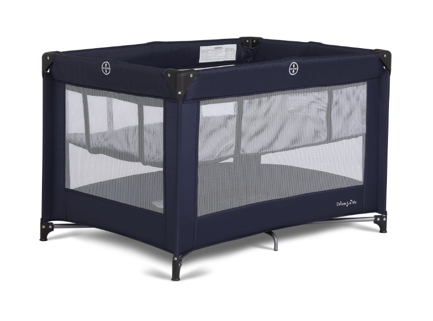 Dream On Me Zazzy Portable Playard with Bassinet, Navy