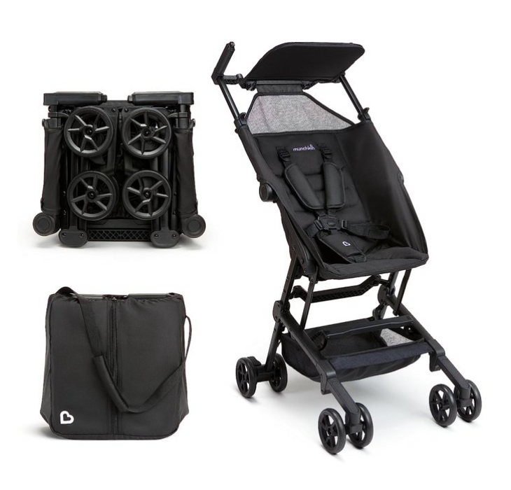 Munchkin Sparrow Ultra Compact Stroller, 2025, Black