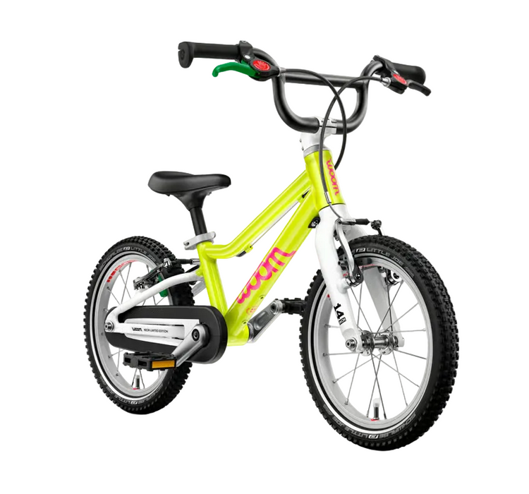 Woom GO 2 Bike- 14”, Neon Lime
