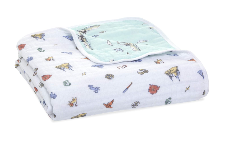 Aden + Anais Essentials Classic Muslin Blanket, Hogwarts Essentials