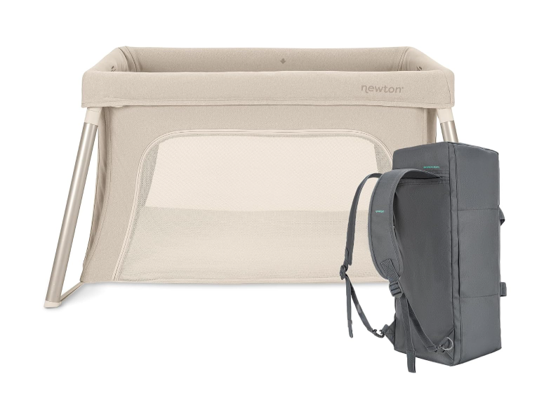Newton Travel Crib and Playard, 2025, Compact, Sand