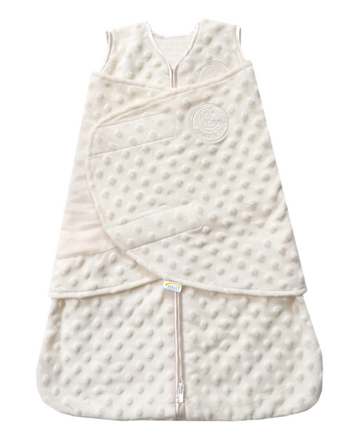 Shop Halo Sleepsack Swaddle Plushy Dot Velboa, Cream, Newborn at GoodBuy Gear