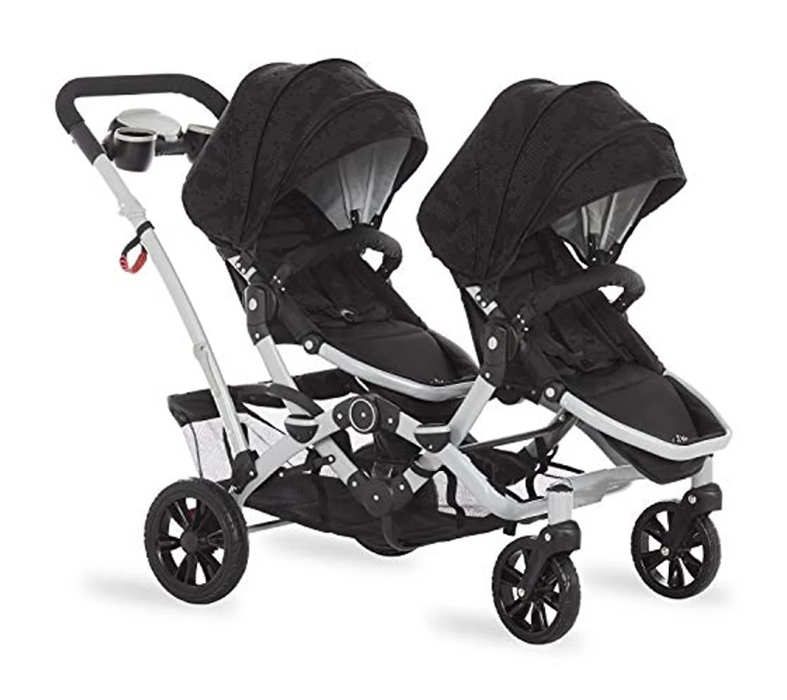 Dream On Me Track Tandem Stroller Face to Face Edition, 2021, Black