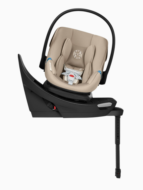 Cybex Aton G2 Swivel Infant Car Seat with Load Leg Base, 2026, Almond Beige