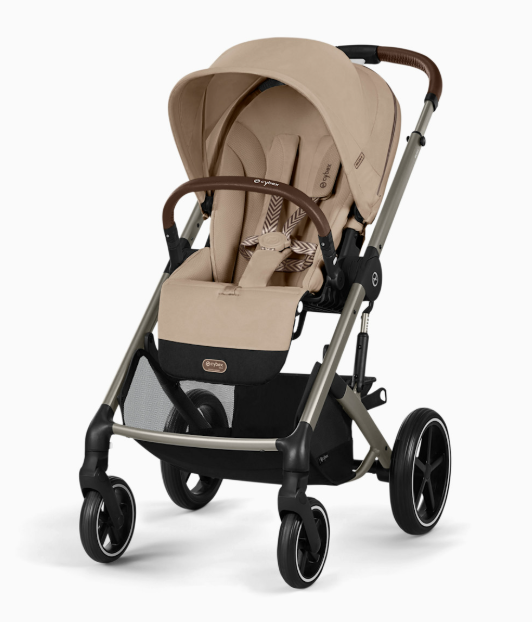 Cybex Balios S Lux Stroller, 2026, Almond Beige, Taupe Frame