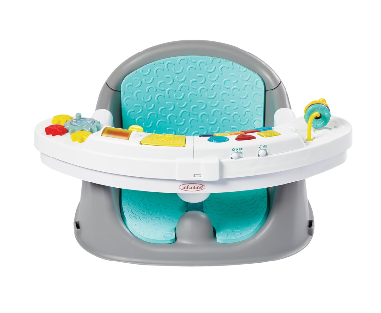 Infantino Music & Lights 3-in-1 Discovery Booster, Teal