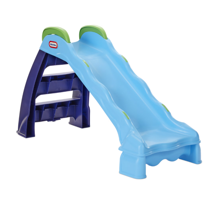 Little Tikes 2-in-1 Indoor-Outdoor Wet or Dry Slide, Blue