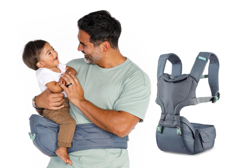 Infantino Hip Rider Plus 5-in-1 Carrier, Grey