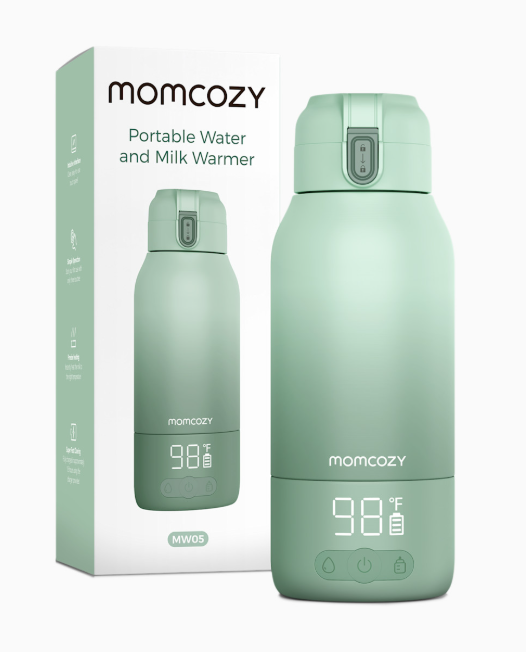 Momcozy Superfast Portable Breast Milk & Water Warmer for Travel, Green, MW05