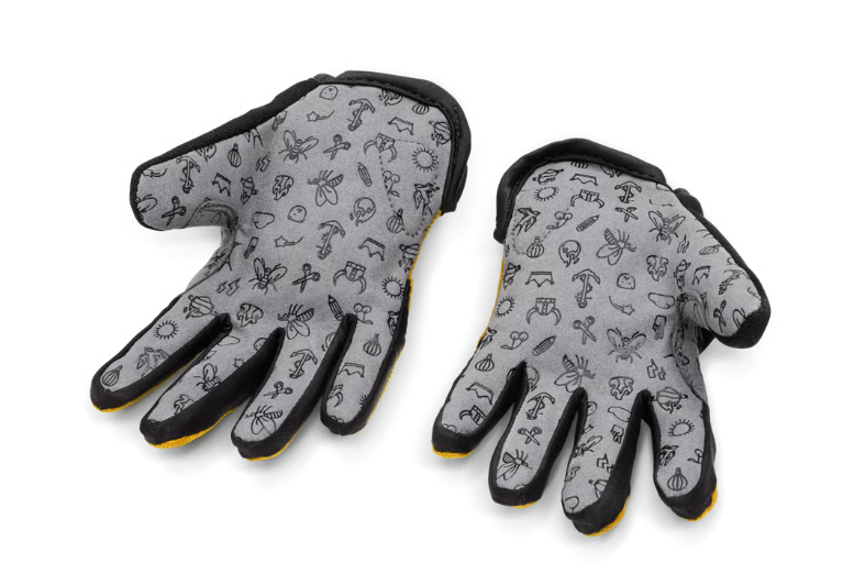 Woom TENS Bike Gloves, 6 (13.5 cm), Sunny Yellow