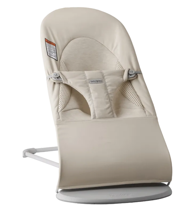 BabyBjorn Bouncer Balance Soft, Light Beige TriFabric, Light Gray Frame