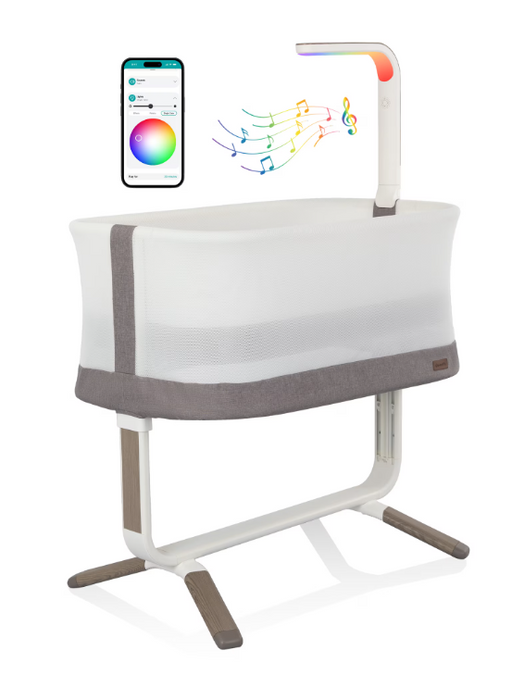 Evenflo Cora 3-Level Adjustable Bassinet, Truffle Taupe