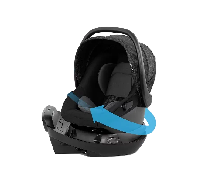 Evenflo Revolve180 LiteMax NXT Rotational Infant Car Seat without SensorSafe, Black Shale, 2026