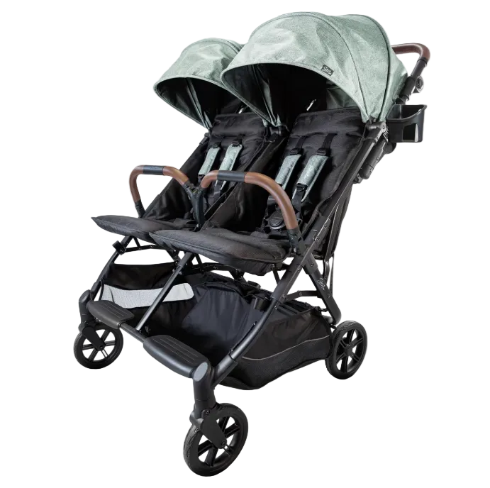 Strolee V2 Double Stroller, Sage, unknown