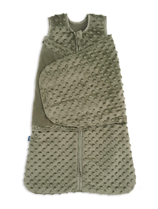 Shop Halo Sleepsack Swaddle Plushy Dot Velboa, Olive Green, Small at GoodBuy Gear